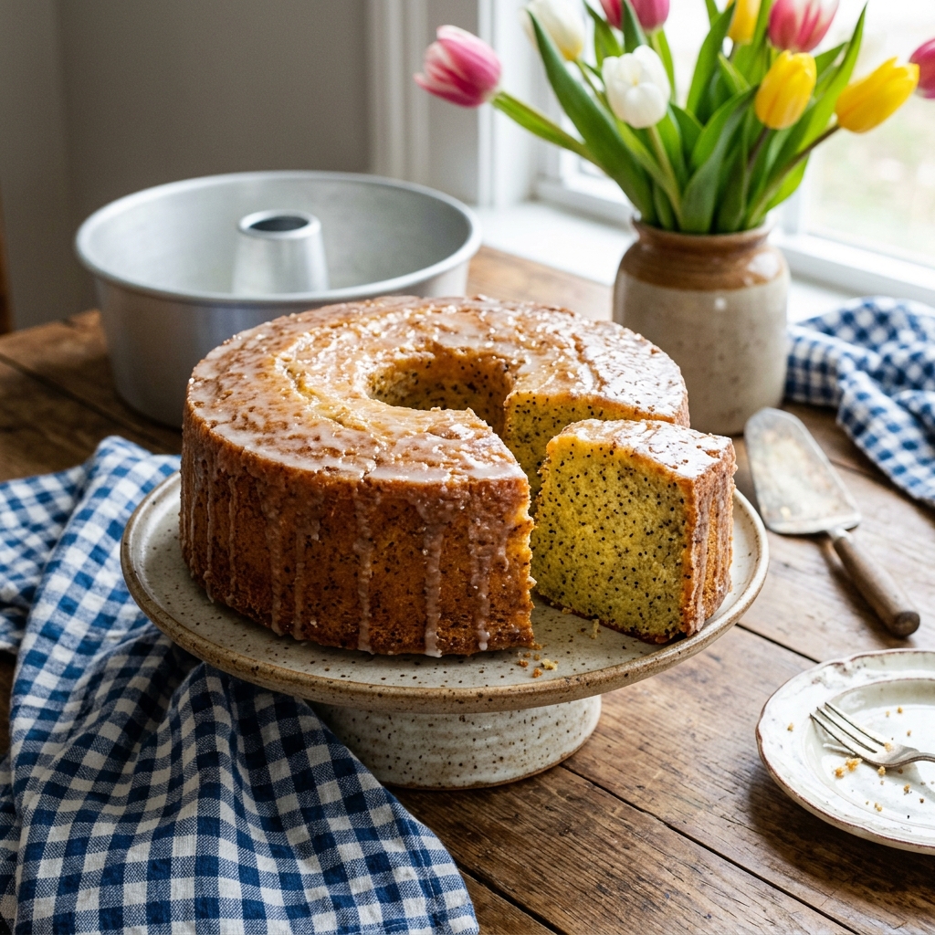 Grandma's Famous Glazed Poppy Seed Cake (Whole Cake)