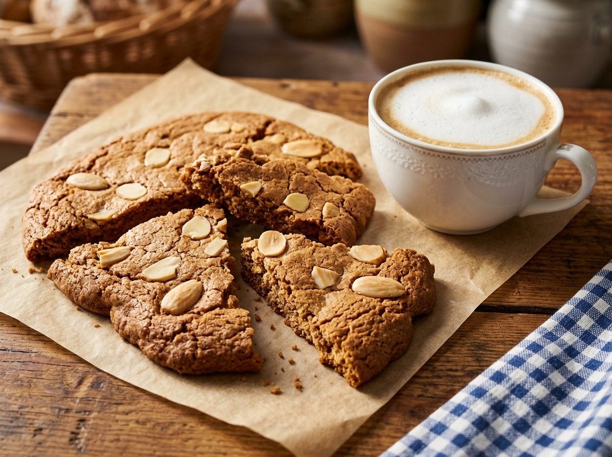 Traditional Dutch Speculaasbrokken (Thick Spiced Cookie Chunks)